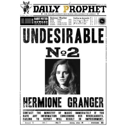 A3-printti - Harry Potter - Päivittäinen profeetta - Hermione Granger nro 2 Multicolor