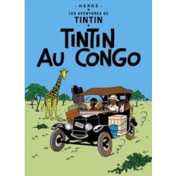 Poster - Tintin au Congo - Tintin i Kongo multifärg