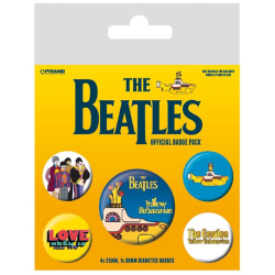 Knappsats - Badge Pack - The Beatles (Yellow Submarine) multifärg