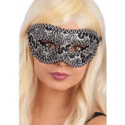 Ansiktsmask - Black damask mask multifärg