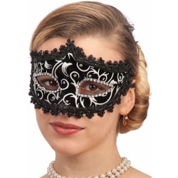 Ansiktsmask - Venetian black velvet mask multifärg