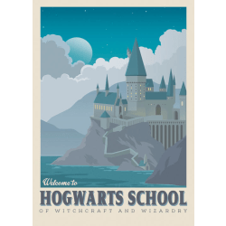 A3 Print - Harry Potter - Welcome to Hogwarts School multifärg