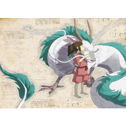 A3-print - Myazaki - Ghibli 2 Multicolor