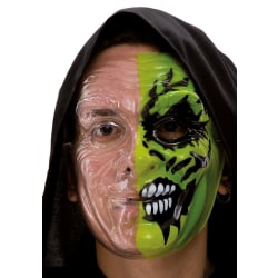 Ansiktsmask - Green half face painting multifärg