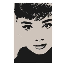 Poster - Audrey Hepburn - Stencil multifärg