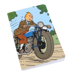 Tintin - Anteckningsbok - Tintin på motorcykel multifärg