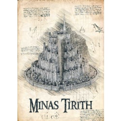 A3 Print - Lord of the rings - Minas Tirith multifärg