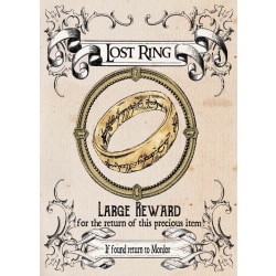 A3 Print - Lord of the rings - Lost Ring, Large Reward multifärg