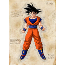 A3 Print - Dragon Ball Z - Son-Goku multifärg