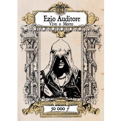 A3 Print -Assassins Creed - Ezio Auditore Vivo o Morte multifärg