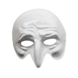 Ansiktsmask - White Pantalone Venetian mask multifärg