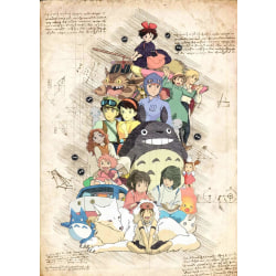 Maxi Print - Myazaki - Ghibli 3 Group Multicolor