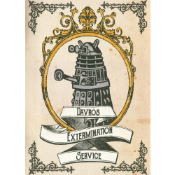 A3 Print Doctor Who - Davros Extermination Service multifärg