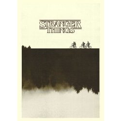 A3 Print - Stranger Things - Cykler Multicolor