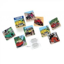 Tintin Coasters Underlägg 8-pack multifärg