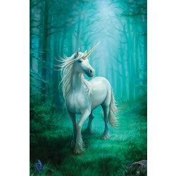 Anne Stokes - Forest Unicorn (Enhörning) multifärg