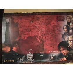 Lord of the Rings: The Two Towers - Rohan & Gondor map multifärg