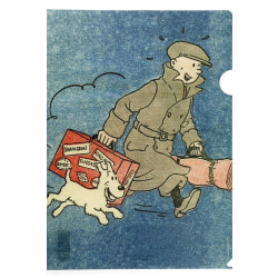 Tintin - Plastficka A4 - Tintin med bagage - Det sönderslagna ör multifärg