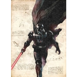 A3-print - Star Wars - Darth Vader - Løb Multicolor