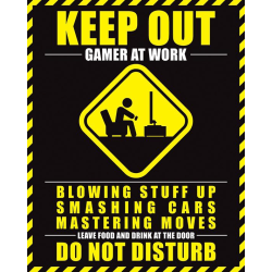Gamer At Work - Do Not Disturb Multicolor