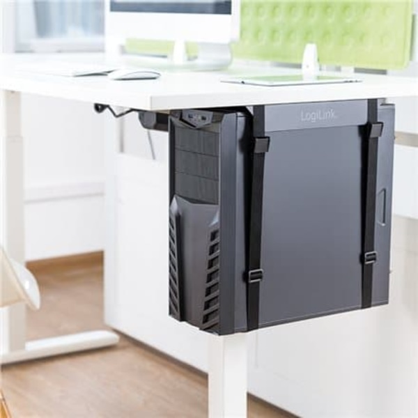 LogiLink EO0009 Adjustable Under-Desk CPU Mount, strap | Logilink