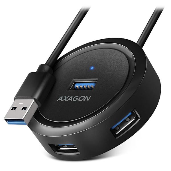 I/O HUB USB3.2 4PORT ROUND/1.2M HUE-P1AL AXAGON