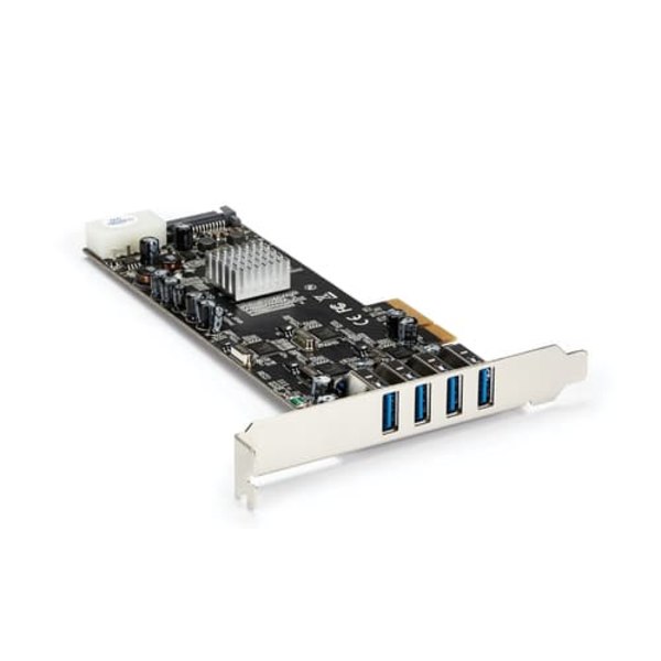 4 PT 4 CHANNEL PCIE USB 3 CARD/. Sort