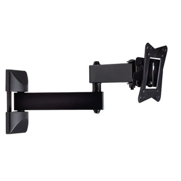 NEDIS nástěnný držák pro LCD a TV/ 10 - 32"/ nosnost 30 kg/ náklon ± 15°/ otáčení 180°/ kloubový (3 klouby) musta