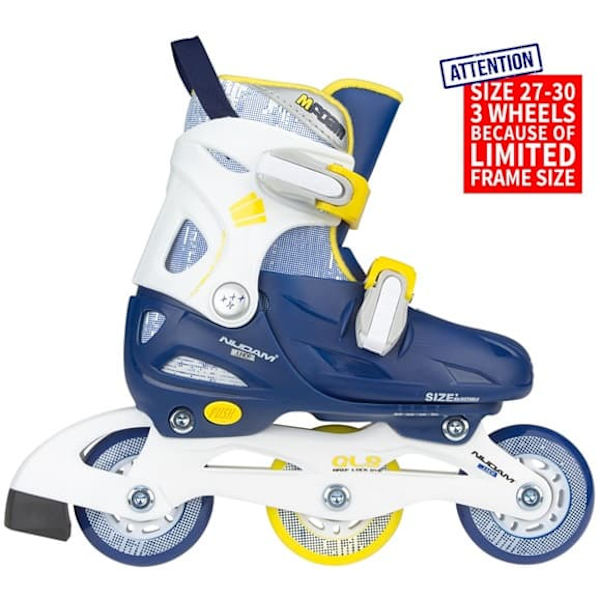 Skates NIJDAM 52SJ 27/30 navy blue/white/orange
