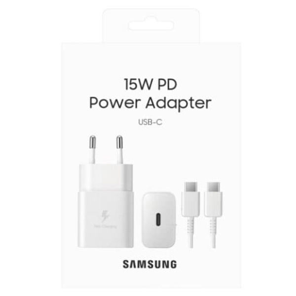 Lādētājs Samsung 15W USB Type-C Power Adapter White Hvid
