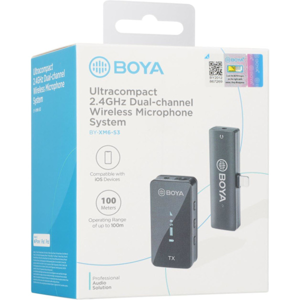 Boya wireless microphone BY-XM6-S3