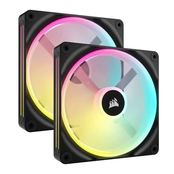 Corsair QX140 140mm RGB Starter Kit, iCUE LINK Sort, Hvid