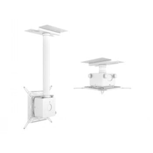 Multibrackets M Projector Mount Pro HD | Adjustable 150mm 1000mm | Ceiling | Max 40kg | White