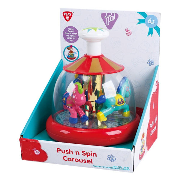 PLAYGO INFANT&TODDLER PUSH N SPIN CAROUSEL, 2480
