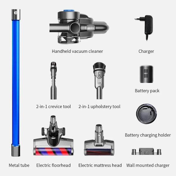 Jimmy | Vacuum cleaner | H8 | Cordless operating | Handstick and Handheld | 500 W | 25.2 V | Operating time (max) 60 min | Blue | Warranty 24 month(s)