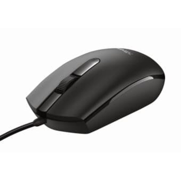 Mouse Trust Basi 1200 DPI, negru musta