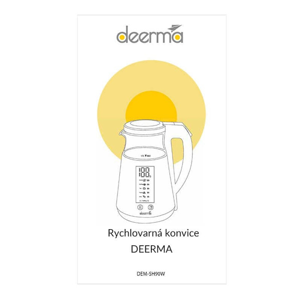 Electric kettle with temperature control 1.7 l 1700 W Deerma SH90W
