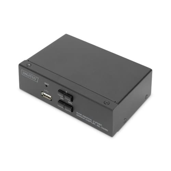 Przełącznik KVM 2 portowy HDMI, 4K 30Hz