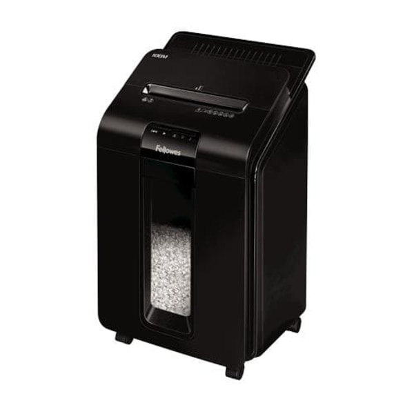 Fellowes AutoMax 100M paper shredder Particle-cut shredding 22 cm Black
