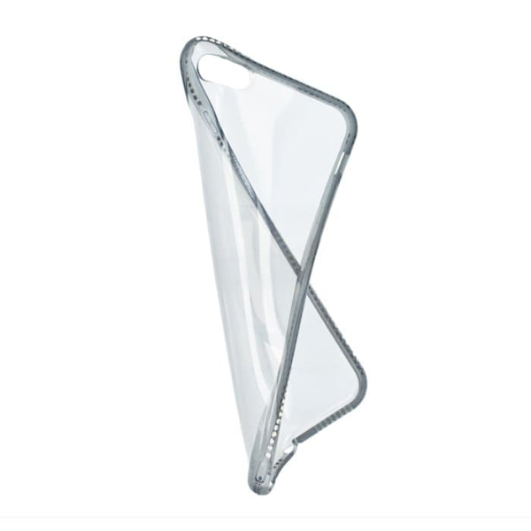 Beeyo Diamond Frame Silicone Back Case For Apple iPhone 6 Plus Transparent - Gray