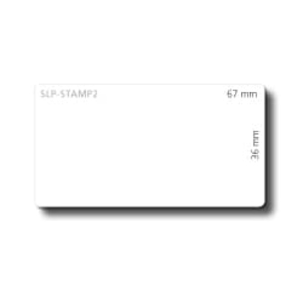 SLP-STAMP2 WHITE LABEL 36X67MM
