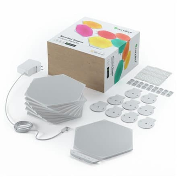 Nanoleaf | Shapes Hexagons Starter Kit (9 panels) | 16M+ Hvit