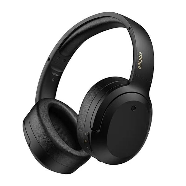 CASTI Edifier, wireless, cu fir, standard, utilizare multimedia, smartphone, microfon pe casca, conectare prin Bluetooth 5.2, USB-C, ANC, negru, "W820