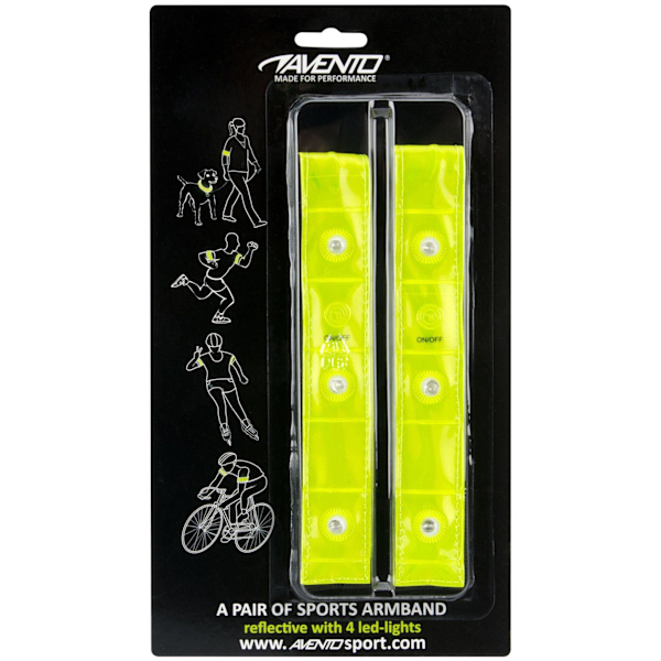 Wrist strap Reflective AVENTO 74OJ GEE Yellow