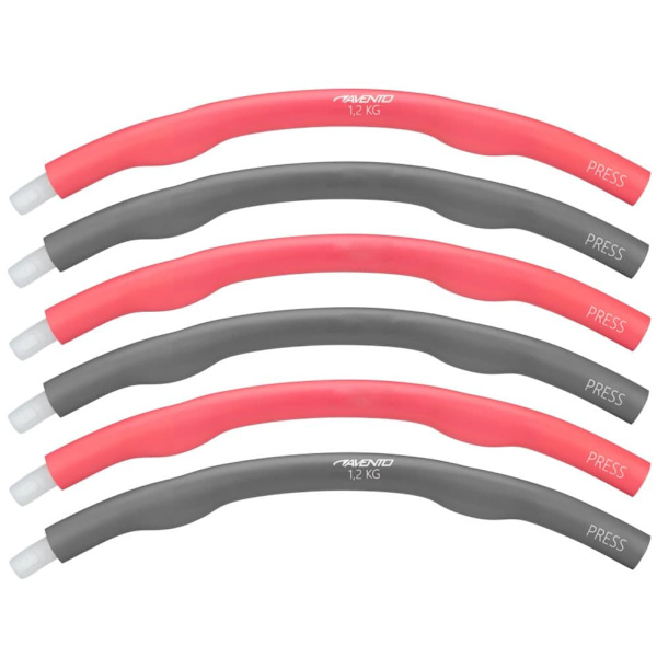 Fitness Hula Hoop AVENTO 42HF 100cm 1,2kg Pink/Grey
