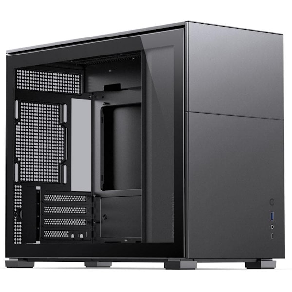 Jonsbo D31 Micro-ATX Case, Tempered Glass - black Sort