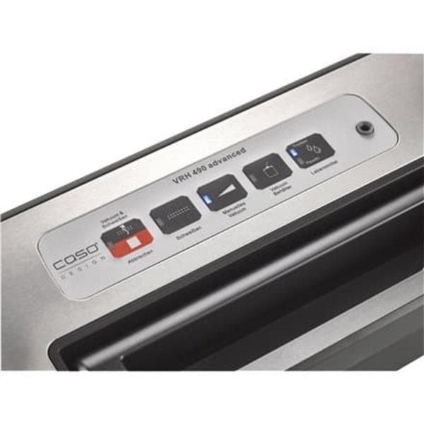 Caso | Bar Vacuum sealer | VRH 490 advanced | Power 110 W | Temperature control | Black/Stainless steel
