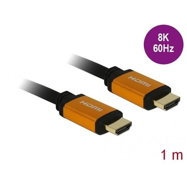 Delock High Speed HDMI Cable 48 Gbps 8K 60 Hz 1 m