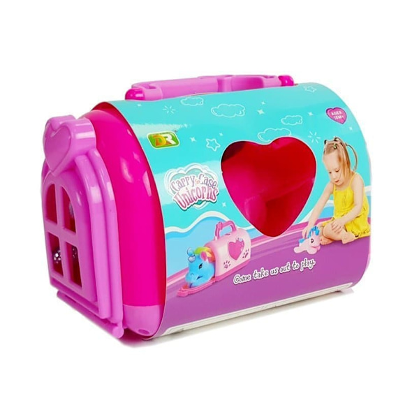 Pony Unicorn Horse with Transporter Mascot in a Suitcase