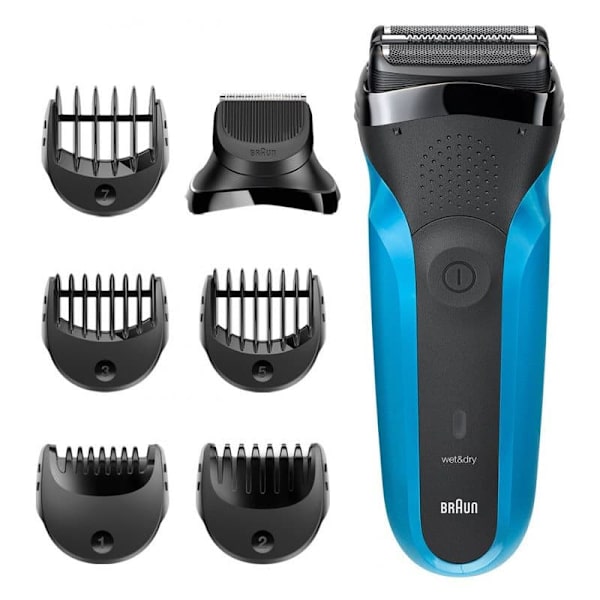 Braun | Shaver with Trimmer | Shave&Style 310BT | Cordless | Wet & Dry | Number of length steps 5 | Black/Blue